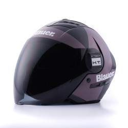 CASCO BLAUER REAL GRAFICA A NEGRO MATE / TITANIO