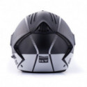 CASCO BLAUER REAL GRAFICA B NEGRO MATE / TITANIO / BLANCO