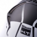 CASCO BLAUER REAL GRAFICA B NEGRO MATE / TITANIO / BLANCO