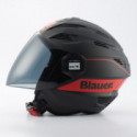 CASCO BLAUER BRAT NEGRO MATE / ROJO