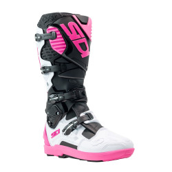 BOTAS SIDI CROSSFIRE 3 SRS NEGRO / BLANCO / ROSA