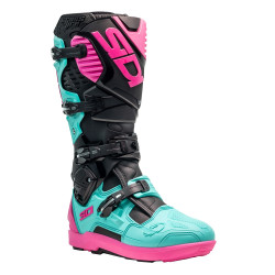 BOTAS SIDI CROSSFIRE 3 SRS NEGRO / VERDE MINT / ROSA