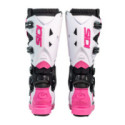 BOTAS SIDI CROSSFIRE 3 SRS NEGRO / BLANCO / ROSA