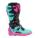 BOTAS SIDI CROSSFIRE 3 SRS NEGRO / VERDE MINT / ROSA