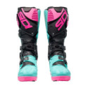 BOTAS SIDI CROSSFIRE 3 SRS NEGRO / VERDE MINT / ROSA