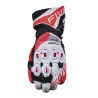 GUANTES FIVE RFX1 EVO BLANCO / ROJO FLUOR