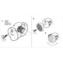 SOPORTE BEELINE MOTO 2 MIRROR / CROSS BAR MOUNT