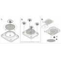 SOPORTE BEELINE MOTO 2 AMPS 4-HOLE BASE