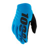 GUANTES 100% BRISKER AZUL TURQUESA