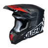 CASCO JUST1 J-22 F FLAGMAN ROJO / TITANIO / NEGRO