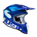 CASCO JUST1 J-18 F HEXA AZUL / BLANCO