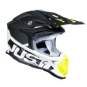 CASCO JUST1 J-18 F HEXA NEGRO / GRIS / AMARILLO FLUOR / BLANCO