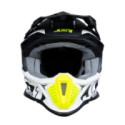 CASCO JUST1 J-18 F HEXA NEGRO / GRIS / AMARILLO FLUOR / BLANCO