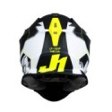CASCO JUST1 J-18 F HEXA NEGRO / GRIS / AMARILLO FLUOR / BLANCO