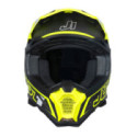 CASCO JUST1 J-22 C FLUO AMARILLO FLUOR / NEGRO