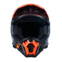 CASCO JUST1 J-22 C FLUO NARANJA FLUOR / GRIS PLATA