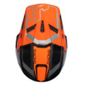 CASCO JUST1 J-22 C FLUO NARANJA FLUOR / GRIS PLATA