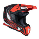 CASCO JUST1 J-22 C FLUO ROJO / BLANCO