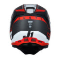 CASCO JUST1 J-22 C FLUO ROJO / BLANCO