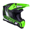 CASCO JUST1 J-22 C FLUO VERDE FLUOR / NEGRO