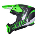 CASCO JUST1 J-22 C FLUO VERDE FLUOR / NEGRO