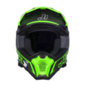 CASCO JUST1 J-22 C FLUO VERDE FLUOR / NEGRO