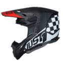 CASCO JUST1 J-22 F FLAGMAN ROJO / TITANIO / NEGRO