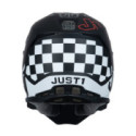CASCO JUST1 J-22 F FLAGMAN ROJO / TITANIO / NEGRO