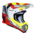 CASCO JUST1 J-22 F FRENETIK AMARILLO FLUOR / ROJO / BLANCO