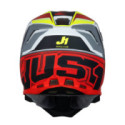 CASCO JUST1 J-22 F FRENETIK AMARILLO FLUOR / ROJO / BLANCO