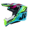 CASCO JUST1 J-22 F FRENETIK NEON FLUO LIMA / NEGRO