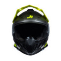 CASCO JUST1 J-34 PRO OUTERSPACE NEGRO / TITANIO / AMARILLO FLUOR