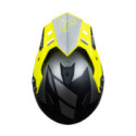 CASCO JUST1 J-34 PRO OUTERSPACE NEGRO / TITANIO / AMARILLO FLUOR