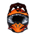 CASCO JUST1 J-39 POSEIDON NARANJA / NEGRO / ROJO