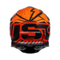 CASCO JUST1 J-39 POSEIDON NARANJA / NEGRO / ROJO