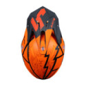 CASCO JUST1 J-39 POSEIDON NARANJA / NEGRO / ROJO