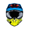 CASCO JUST1 J-39 THRUSTER AMARILLO FLUOR / AZUL / ROJO / NEGRO