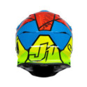 CASCO JUST1 J-39 THRUSTER AMARILLO FLUOR / AZUL / ROJO / NEGRO