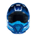 CASCO JUST1 J-40 FLASH BLANCO / AZUL