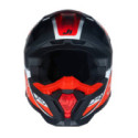 CASCO JUST1 J-40 FLASH BLANCO / ROJO / NEGRO