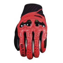 GUANTES FIVE RS2 EVO 2 ROJO FLUOR / NEGRO