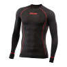 CAMISETA INTERIOR DE MANGA LARGA SIXS WARM CU TS2W NEGRO / ROJO