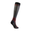 CALCETINES SIXS LONG V3 CARBONO NEGRO / ROJO