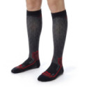 CALCETINES SIXS LONG V3 CARBONO NEGRO / ROJO