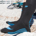 CALCETINES SIXS MOT V3 NEGRO / AZUL