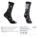 CALCETINES SIXS SHORT LOGO V2 CARBONO NEGRO / NEGRO