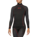 CAMISETA INTERIOR DE MANGA LARGA SIXS WARM CU TS3W NEGRO / ROJO