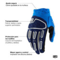 GUANTES 100% AIRMATIC 2 BLANCO / NARANJA