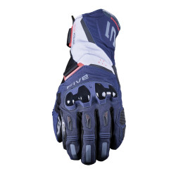 GUANTES FIVE TFX2 EVO WP+ AZUL / GRIS / ROJO