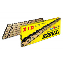CADENA DID 520VX3 x 132 FB ORO / NEGRO
